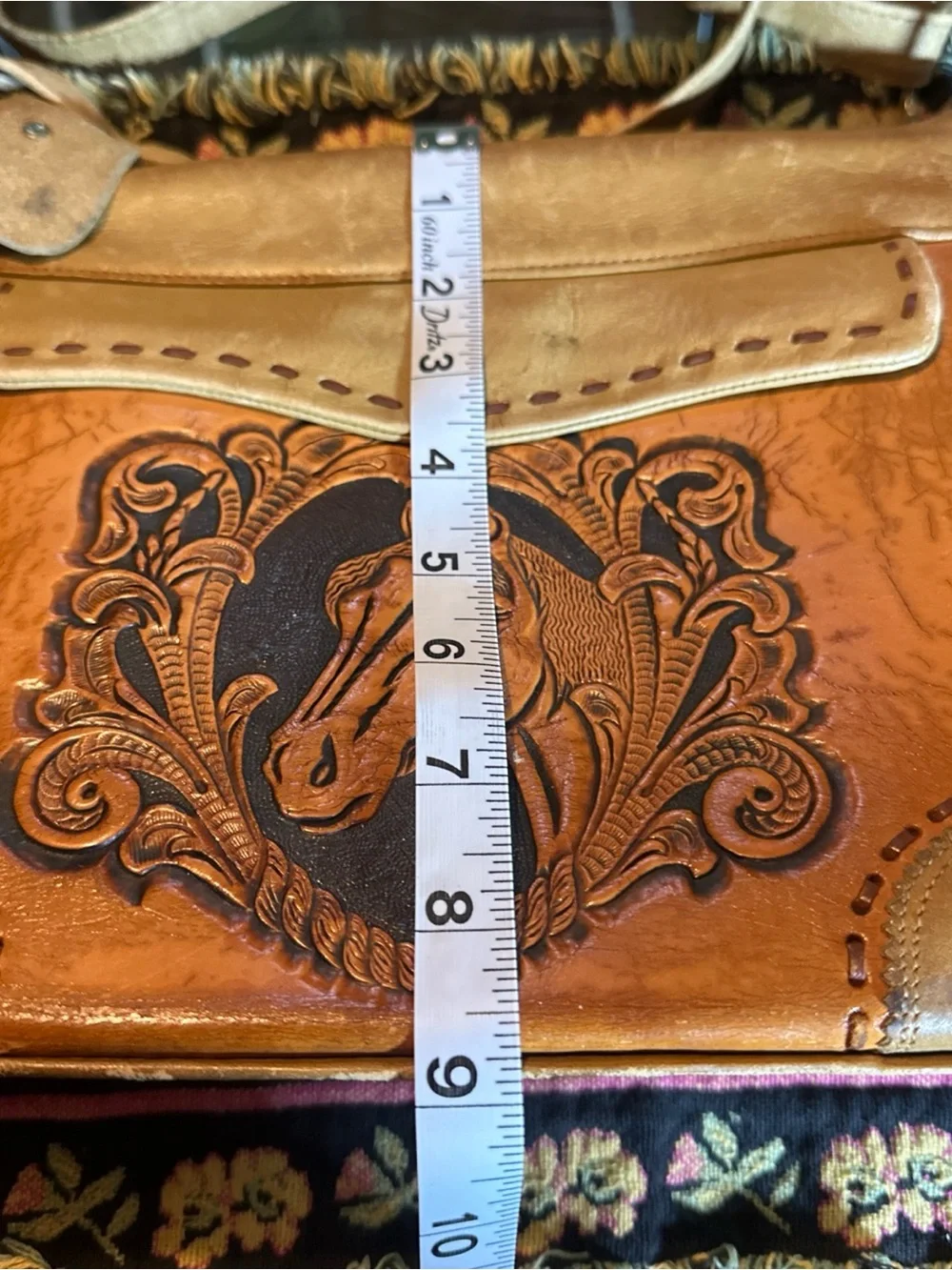 Tory lama hand tooled